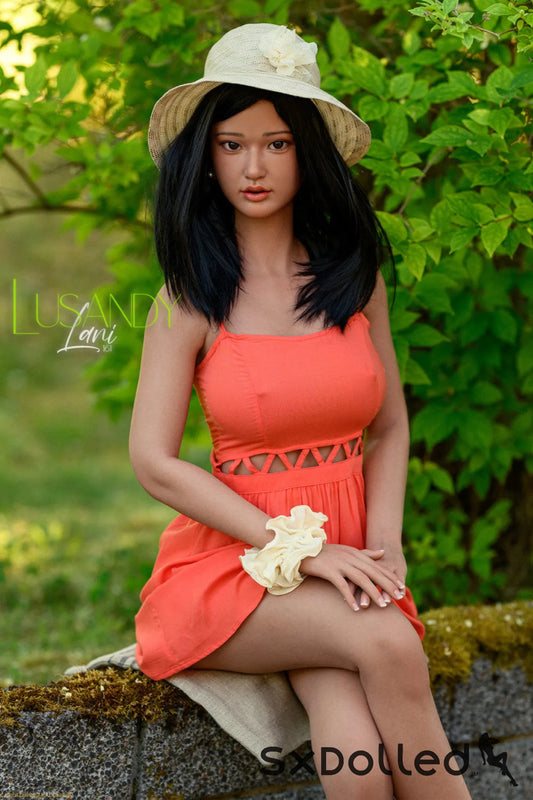 Lani (E-Cup) (161cm) | Silicone Tan Slim Asian Sex Doll | Lusandy E-Cup / 161cm / Black Sex Doll