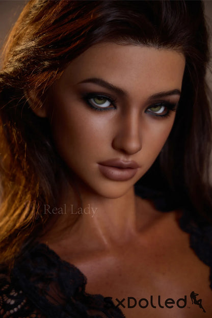 Lena D (H Cup) (150cm) | Tan Green Eyed Latina Sex Doll | Real Lady H Cup / 150cm / Brunette Sex Doll