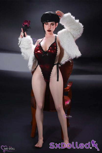Leona B (H-Cup) (161cm) | European Green Eyed Sex Doll | MD Doll - H-Cup / 161cm / Brunette - Sex Doll