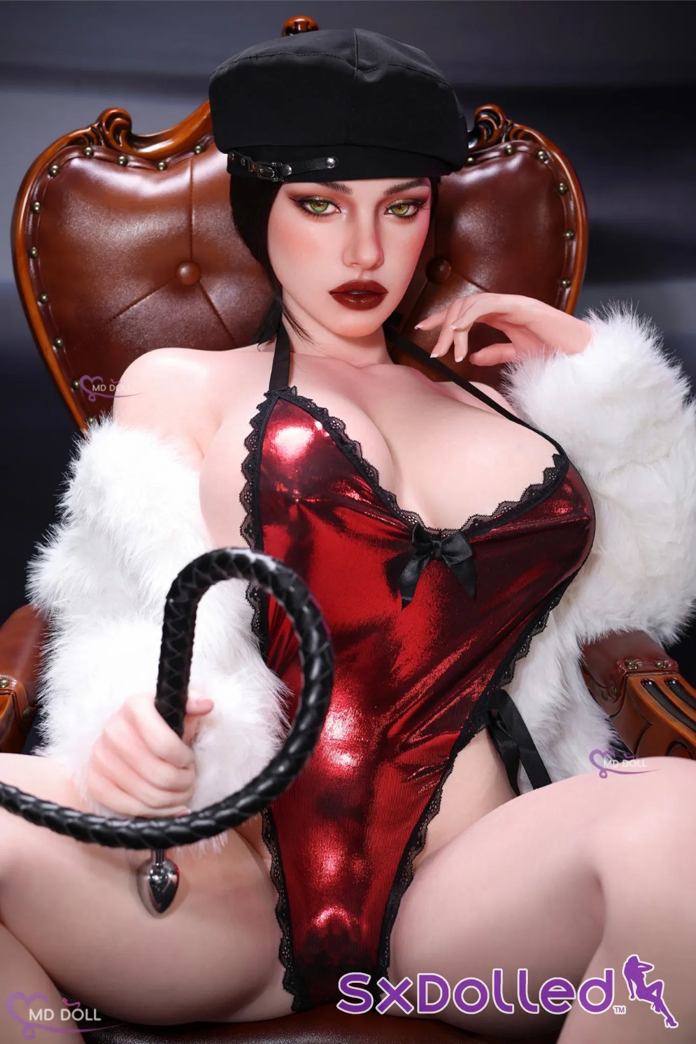 Leona B (H-Cup) (161cm) | European Green Eyed Sex Doll | MD Doll - H-Cup / 161cm / Brunette - Sex Doll