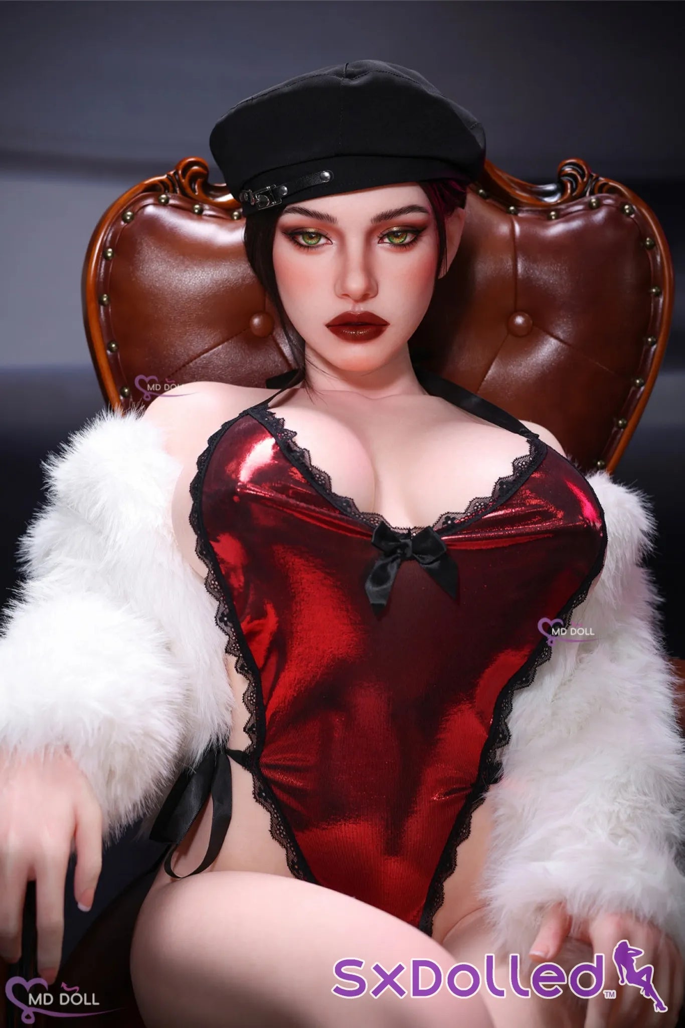 Leona B (H-Cup) (161cm) | European Green Eyed Sex Doll | MD Doll - H-Cup / 161cm / Brunette - Sex Doll
