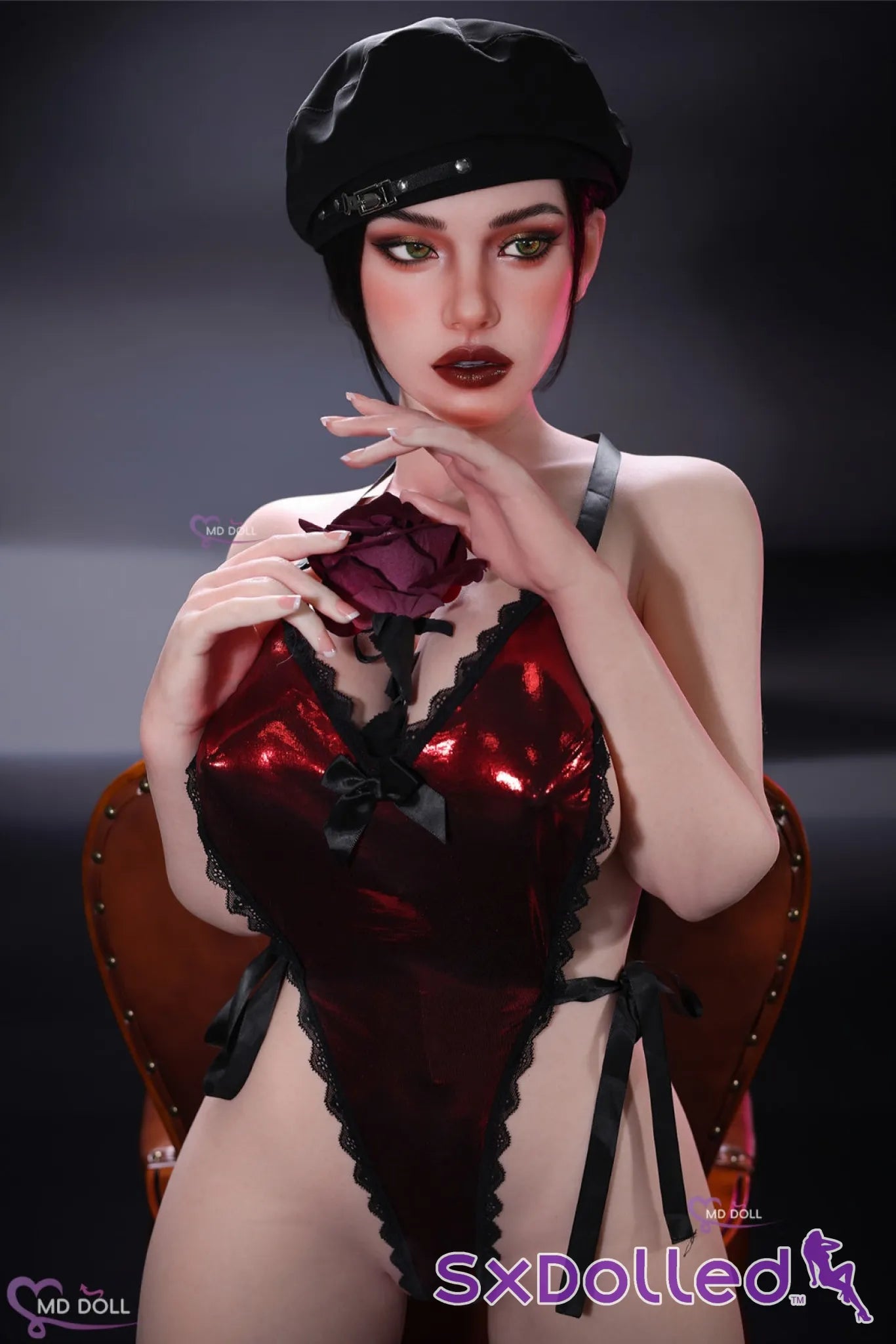 Leona B (H-Cup) (161cm) | European Green Eyed Sex Doll | MD Doll - H-Cup / 161cm / Brunette - Sex Doll