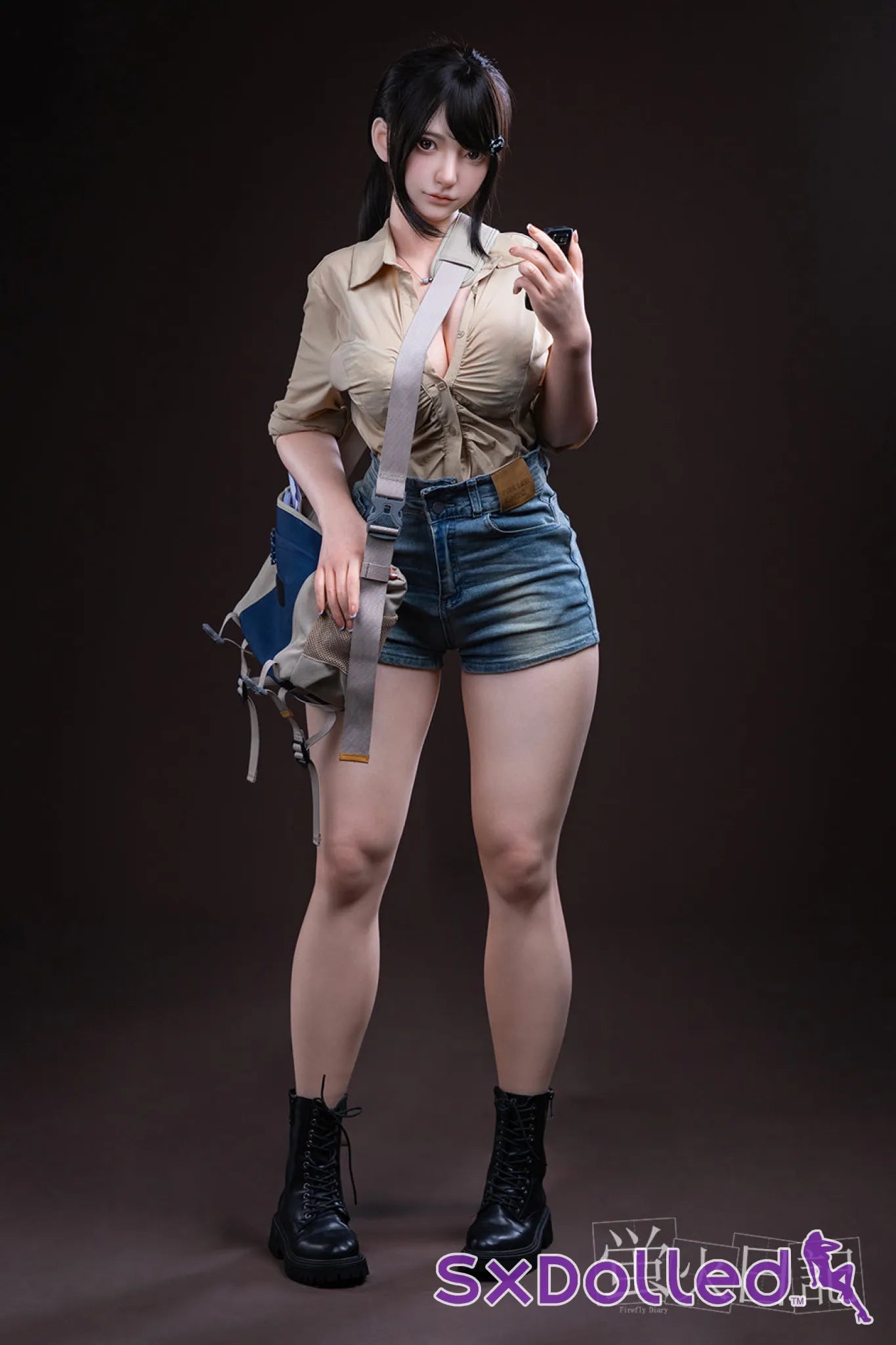 Lian C (I-Cup) (164cm) | Japanese Tourist Sex Doll | Firefly Diary - I-Cup / 164cm / Black - Sex Doll