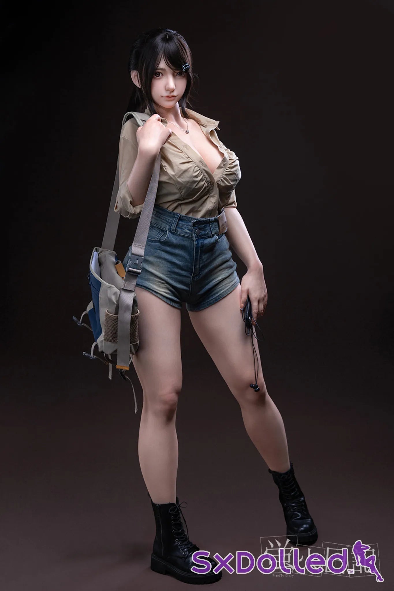 Lian C (I-Cup) (164cm) | Japanese Tourist Sex Doll | Firefly Diary - I-Cup / 164cm / Black - Sex Doll