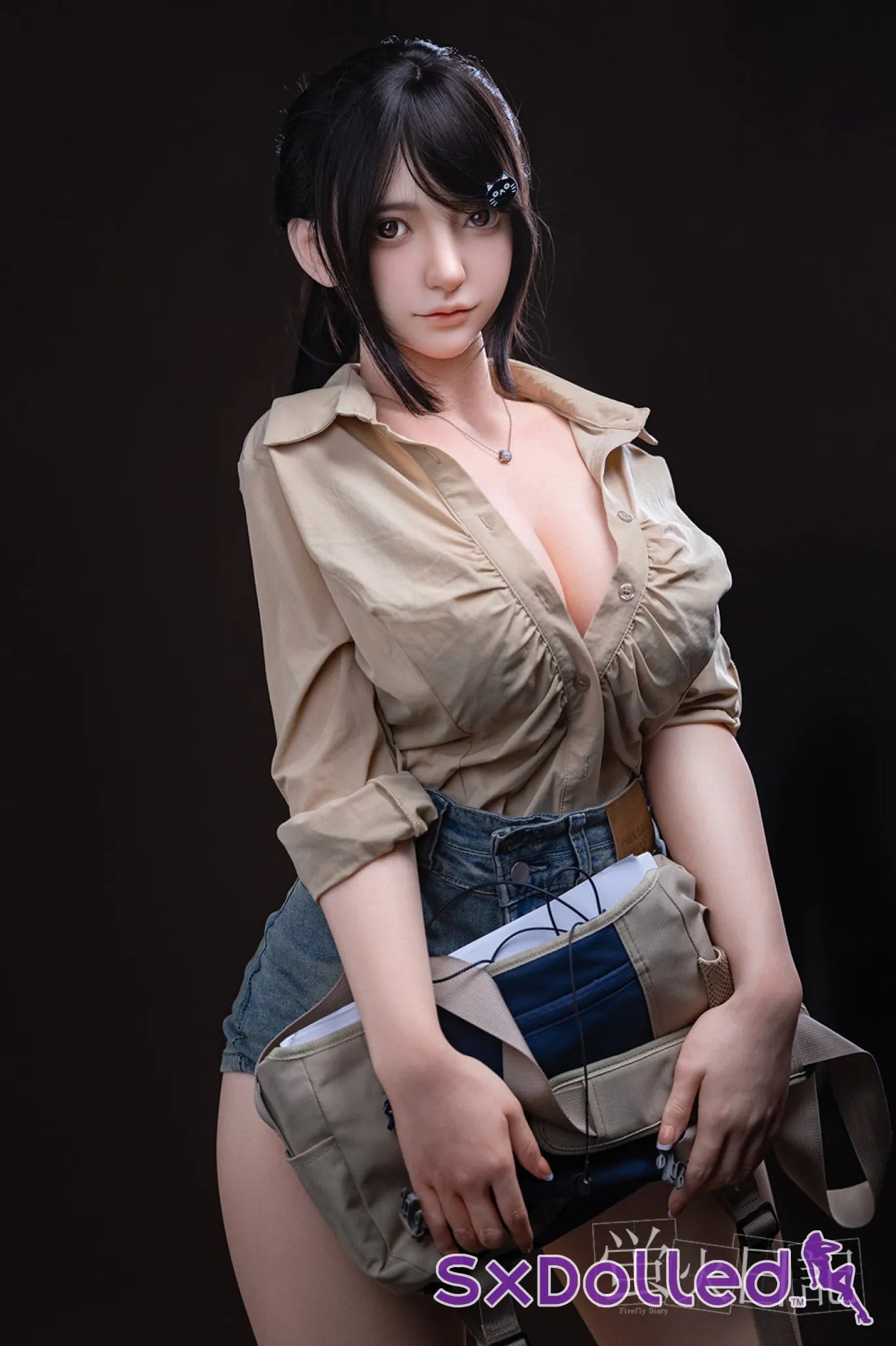 Lian C (I-Cup) (164cm) | Japanese Tourist Sex Doll | Firefly Diary - I-Cup / 164cm / Black - Sex Doll