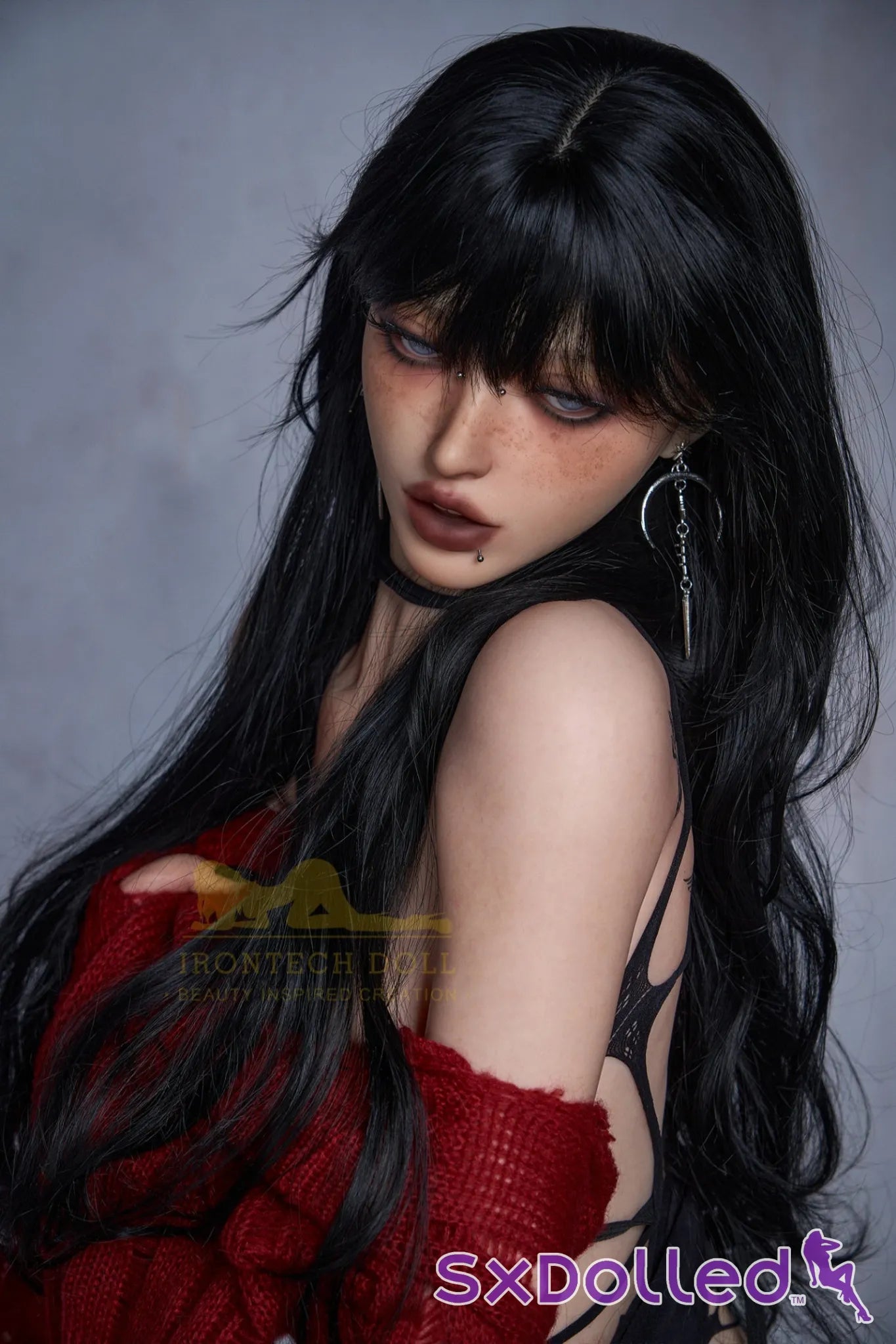 Liana A (A-Cup) (161cm) | Slim Emo Petite Sex Doll | Irontech Doll A-Cup / 161cm / Black Sex Doll