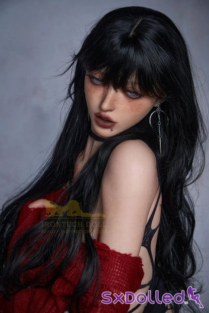 Liana A (A-Cup) (161cm) | Slim Emo Petite Sex Doll | Irontech Doll A-Cup / 161cm / Black Sex Doll