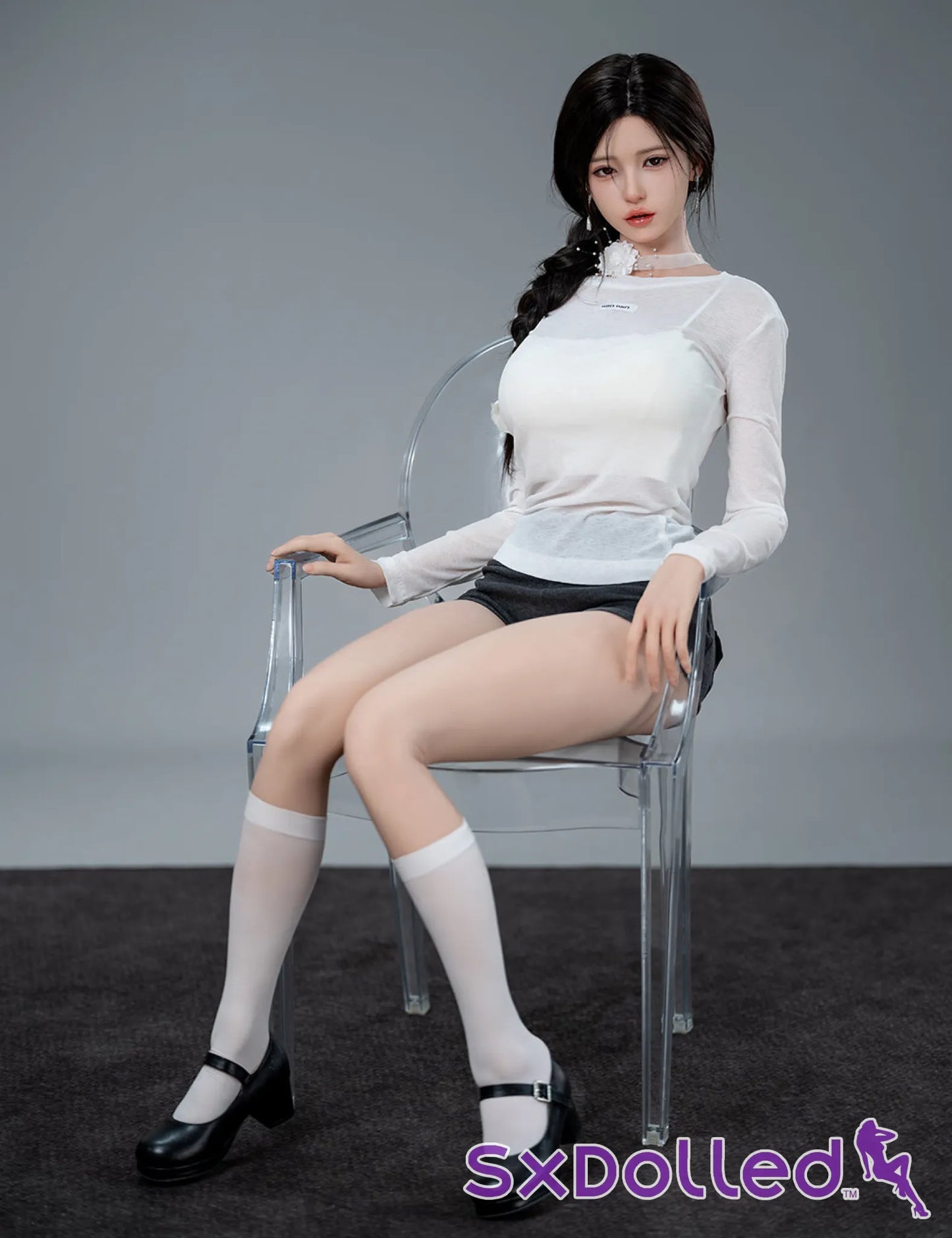 Liang-3 (F-Cup) (168cm) | Thin Busty Asian Sex Doll | Top CY Doll - F-Cup / 168cm / Black - Sex Doll