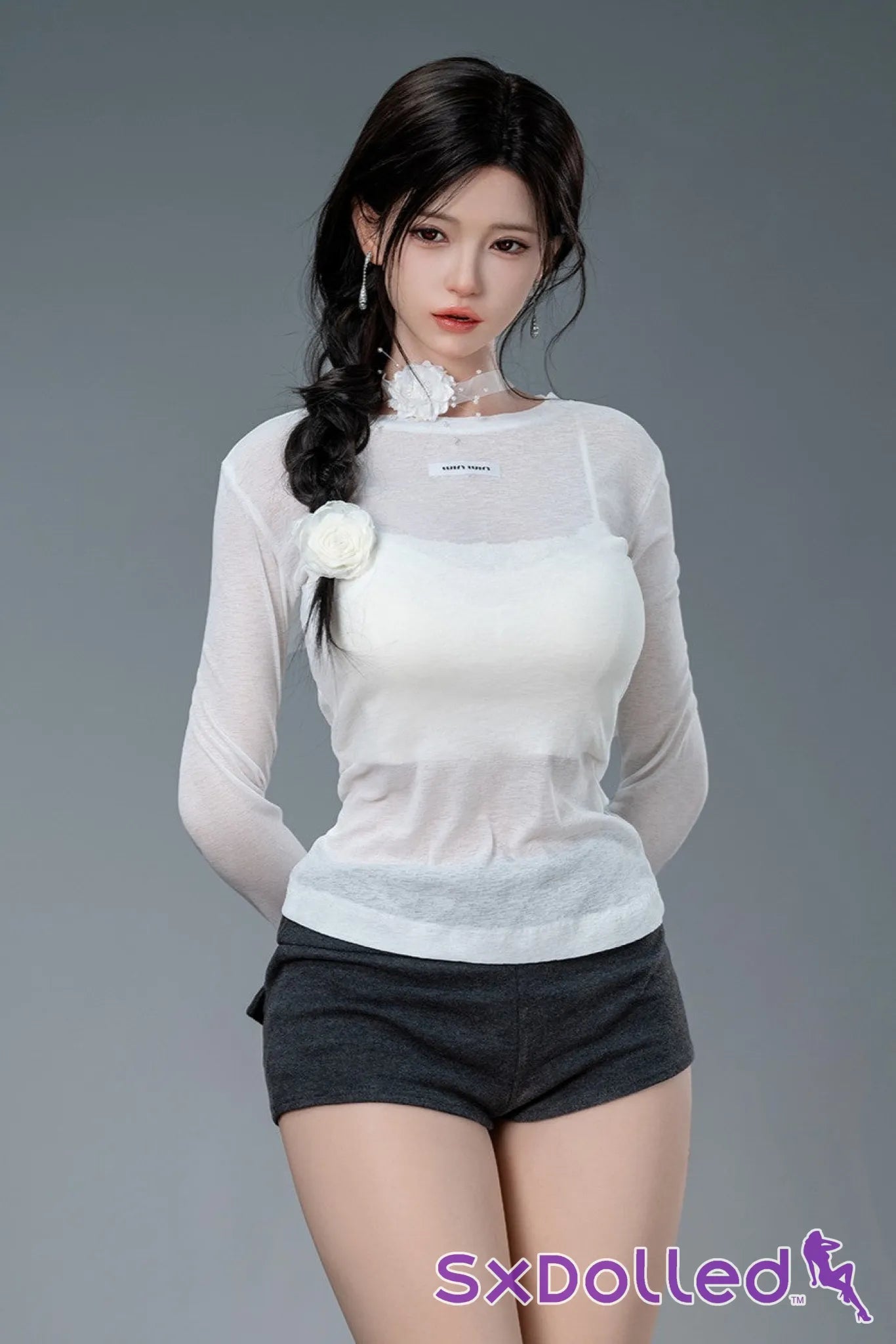 Liang-3 (F-Cup) (168cm) | Thin Busty Asian Sex Doll | Top CY Doll - F-Cup / 168cm / Black - Sex Doll