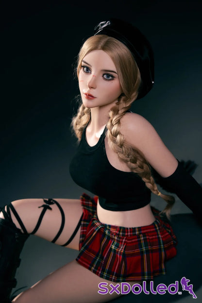 Lilia (D-Cup) (164cm) | Blonde Braided Pigtails Sex Doll | Rosretty D-Cup / 164cm / Blonde Sex Doll