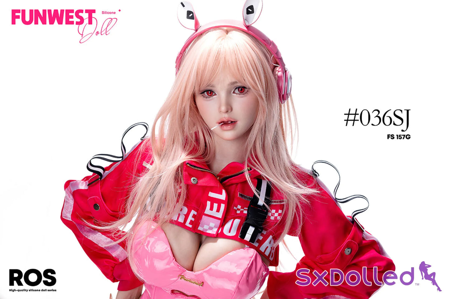 Lily C (G-Cup) (157cm) | Bunny Cosplay Sex Doll | Funwest Doll - G-Cup / 157cm / Pink - Sex Doll