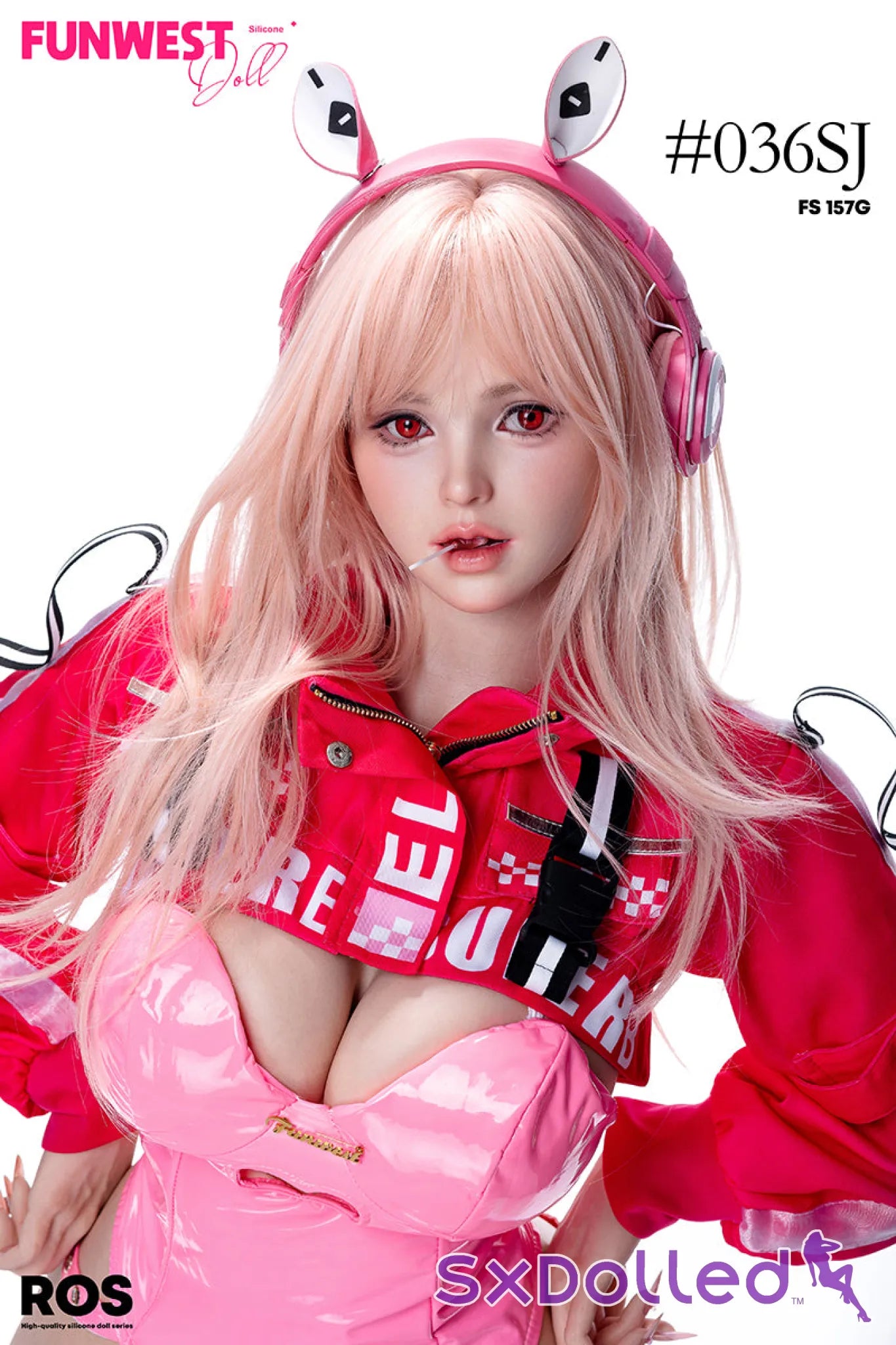Lily C (G-Cup) (157cm) | Bunny Cosplay Sex Doll | Funwest Doll - G-Cup / 157cm / Pink - Sex Doll