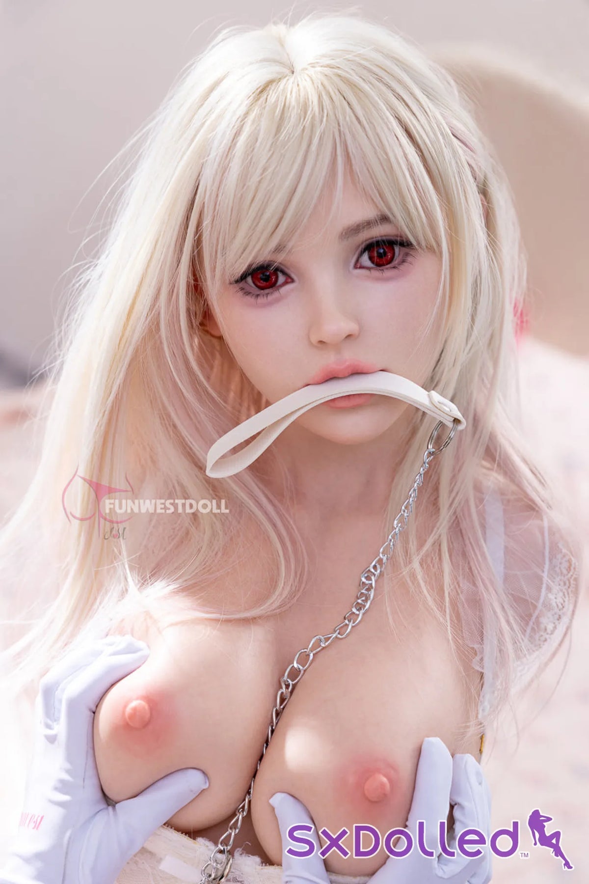 Lily G (D-Cup) (95cm) | Elegant Platinum Blonde Sex Doll | Funwest Doll - D-Cup / 95cm / Blonde - Sex Torso