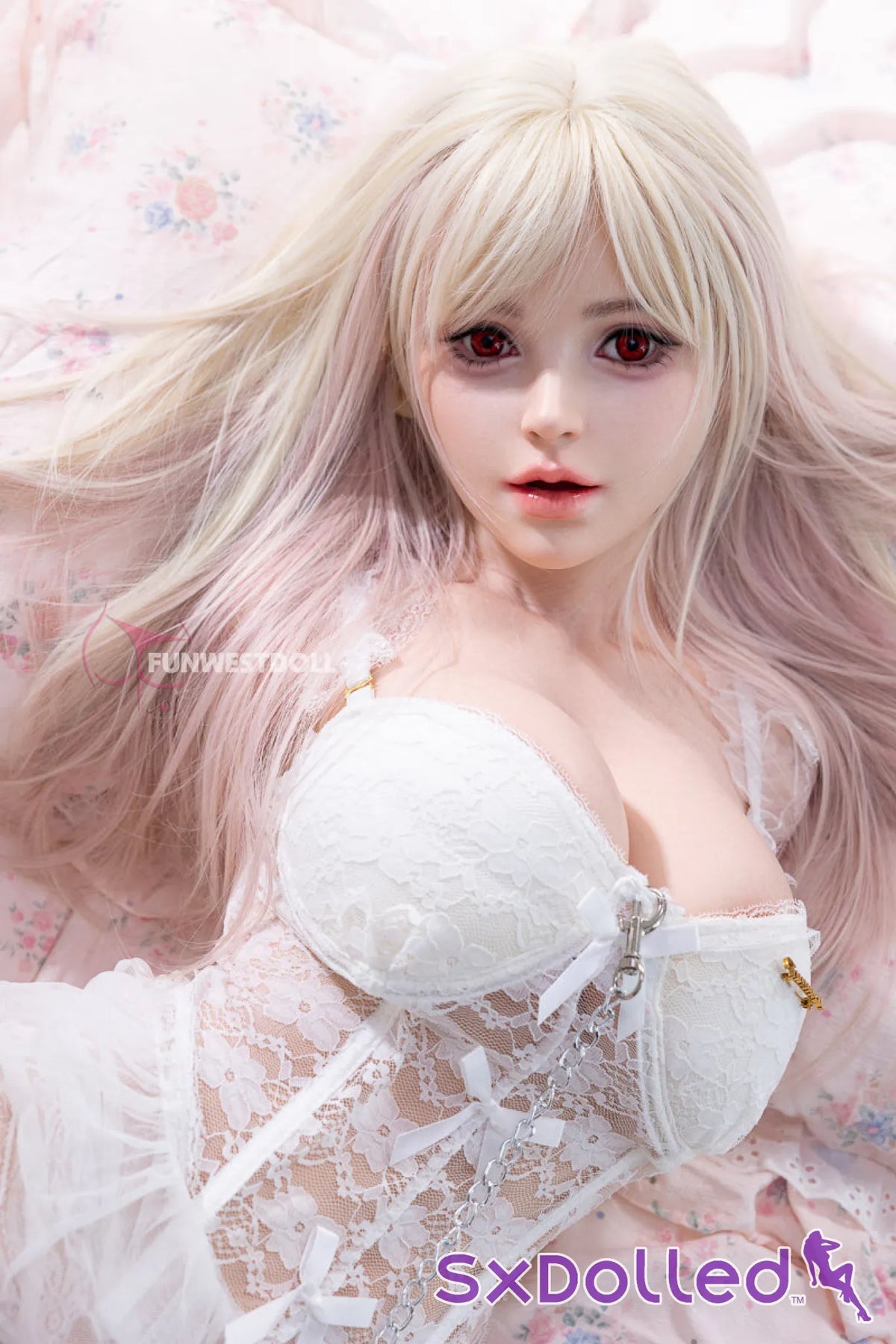 Lily G (D-Cup) (95cm) | Elegant Platinum Blonde Sex Doll | Funwest Doll - D-Cup / 95cm / Blonde - Sex Torso