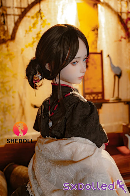 Lina B (E Cup) (156cm) | Asian Blue Eyed Sex Doll | SHEDOLL E Cup / 156cm / Brunette Sex Doll