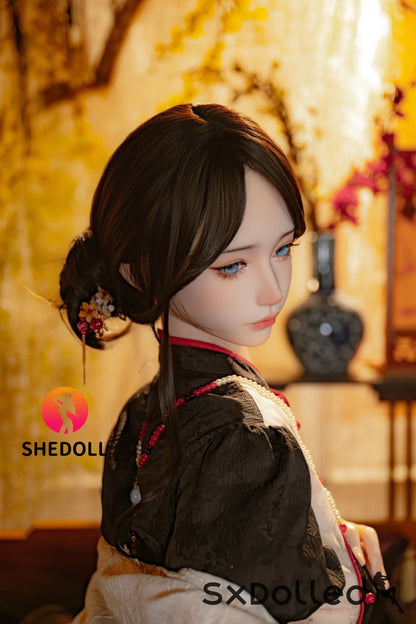 Lina B (E Cup) (156cm) | Asian Blue Eyed Sex Doll | SHEDOLL E Cup / 156cm / Brunette Sex Doll
