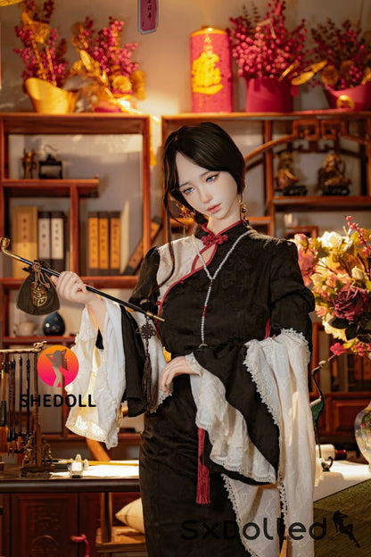 Lina B (E Cup) (156cm) | Asian Blue Eyed Sex Doll | SHEDOLL E Cup / 156cm / Brunette Sex Doll