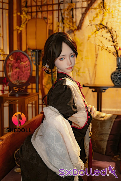 Lina B (E Cup) (156cm) | Asian Blue Eyed Sex Doll | SHEDOLL E Cup / 156cm / Brunette Sex Doll