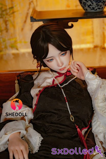 Lina B (E Cup) (156cm) | Asian Blue Eyed Sex Doll | SHEDOLL E Cup / 156cm / Brunette Sex Doll