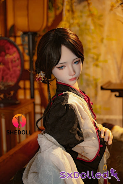 Lina B (E Cup) (156cm) | Asian Blue Eyed Sex Doll | SHEDOLL E Cup / 156cm / Brunette Sex Doll
