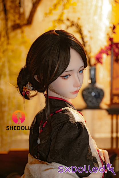 Lina B (E Cup) (156cm) | Asian Blue Eyed Sex Doll | SHEDOLL E Cup / 156cm / Brunette Sex Doll