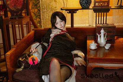 Lina B (E Cup) (156cm) | Asian Blue Eyed Sex Doll | SHEDOLL E Cup / 156cm / Brunette Sex Doll