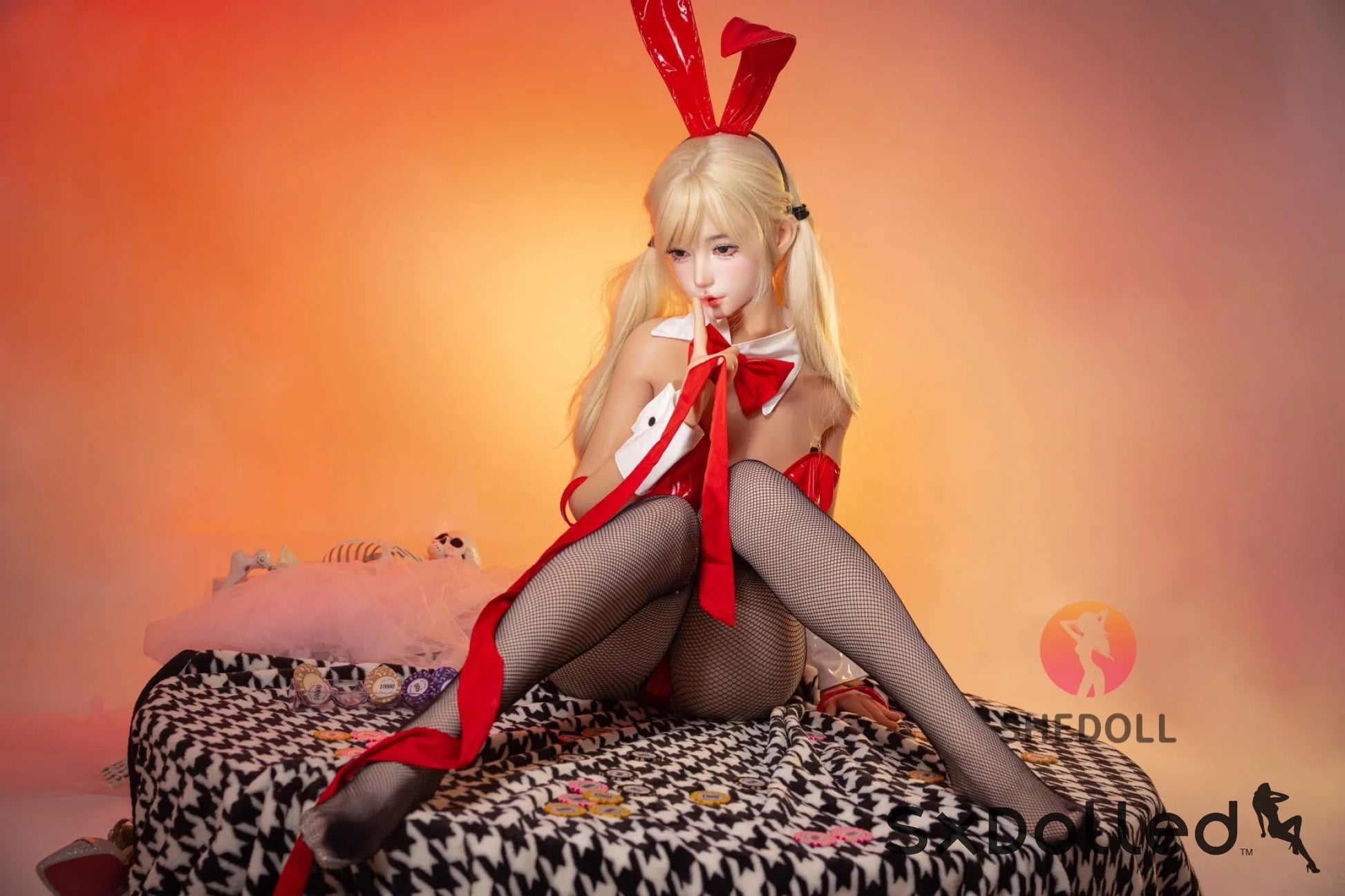 Lina D (E-Cup) (156cm) | Asian Bunny Cosplay Sex Doll | SHEDOLL E-Cup / 156cm / Blonde Sex Doll