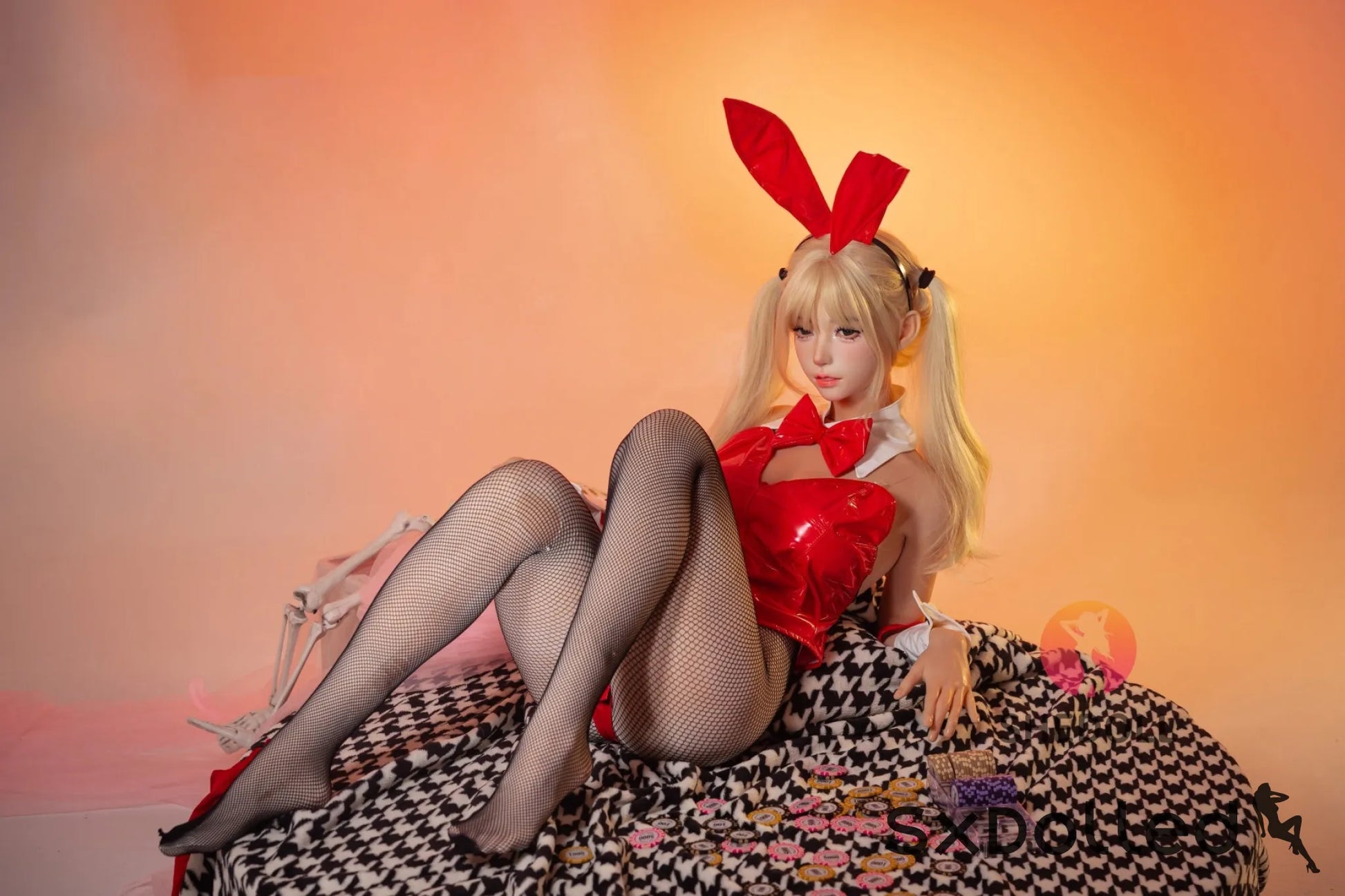 Lina D (E-Cup) (156cm) | Asian Bunny Cosplay Sex Doll | SHEDOLL E-Cup / 156cm / Blonde Sex Doll