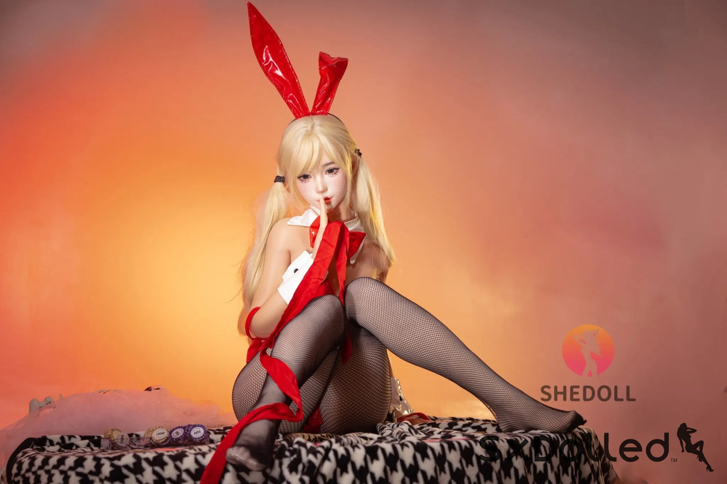 Lina D (E-Cup) (156cm) | Asian Bunny Cosplay Sex Doll | SHEDOLL E-Cup / 156cm / Blonde Sex Doll