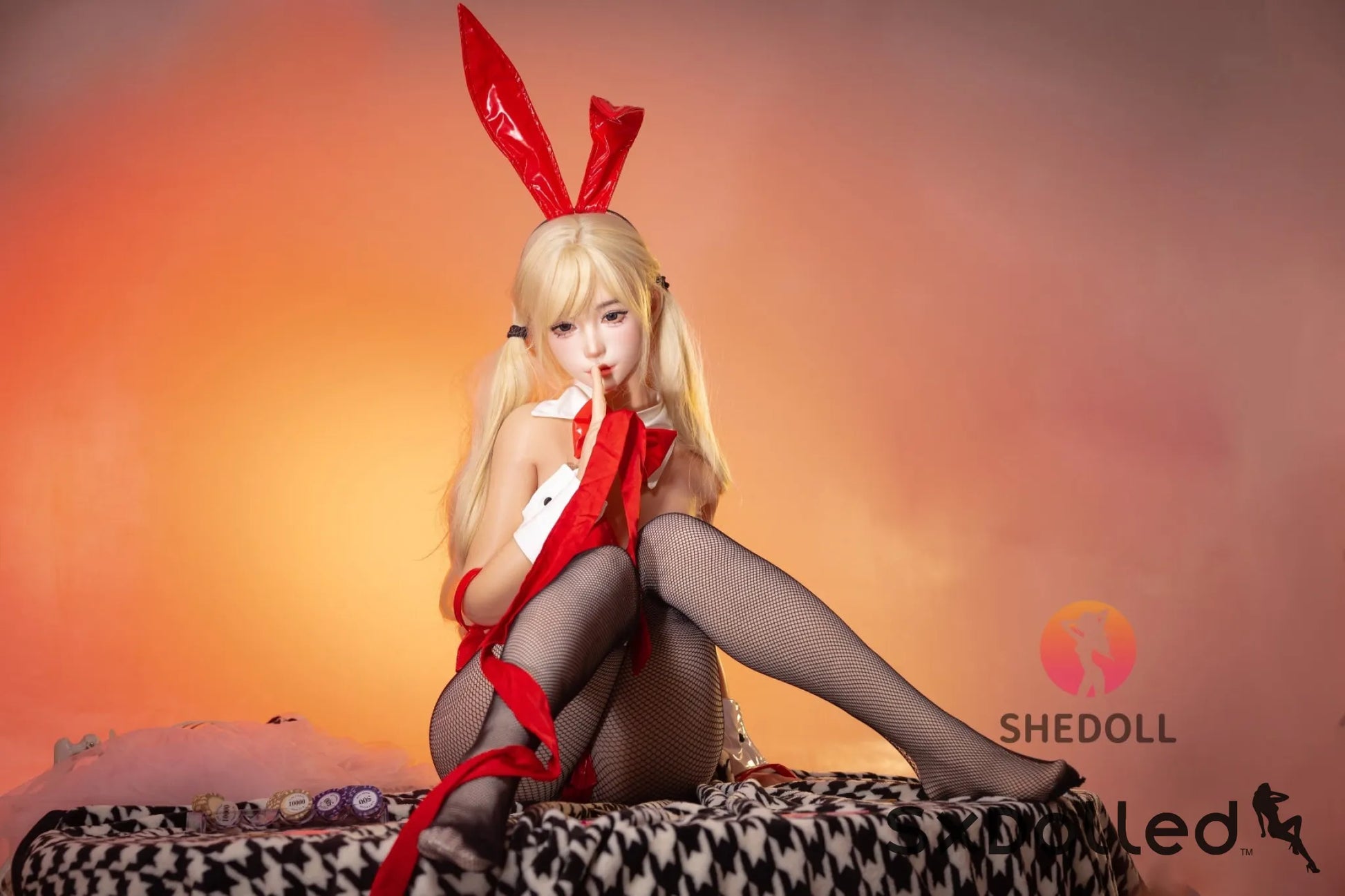 Lina D (E-Cup) (156cm) | Asian Bunny Cosplay Sex Doll | SHEDOLL E-Cup / 156cm / Blonde Sex Doll