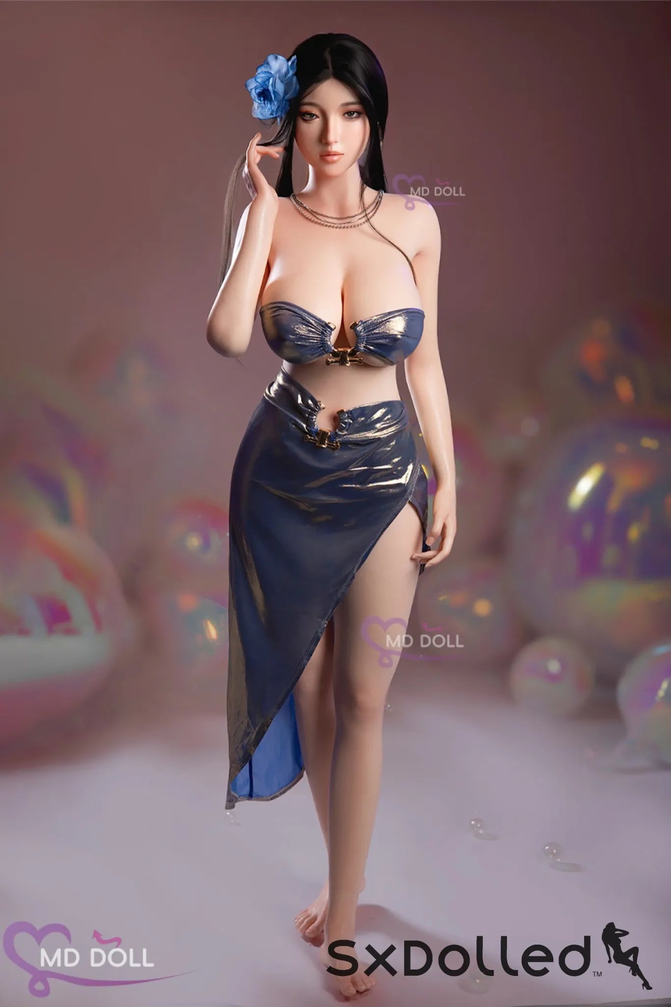 Linda A (H-Cup) (164cm) | Busty Curvy Asian Sex Doll | MD Doll H-Cup / 164cm / Black Sex Doll