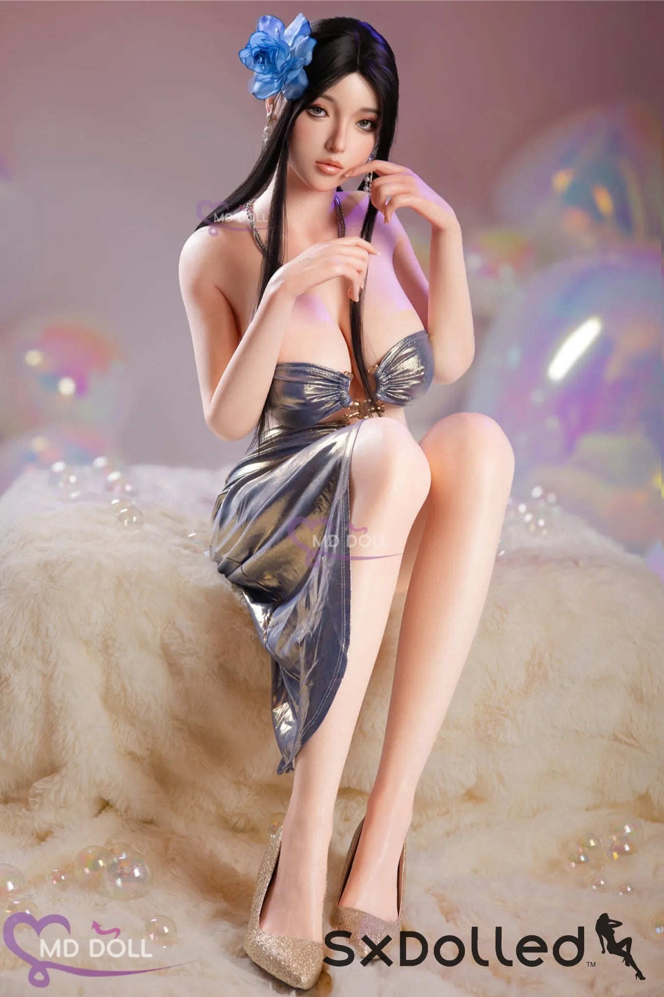 Linda A (H-Cup) (164cm) | Busty Curvy Asian Sex Doll | MD Doll H-Cup / 164cm / Black Sex Doll