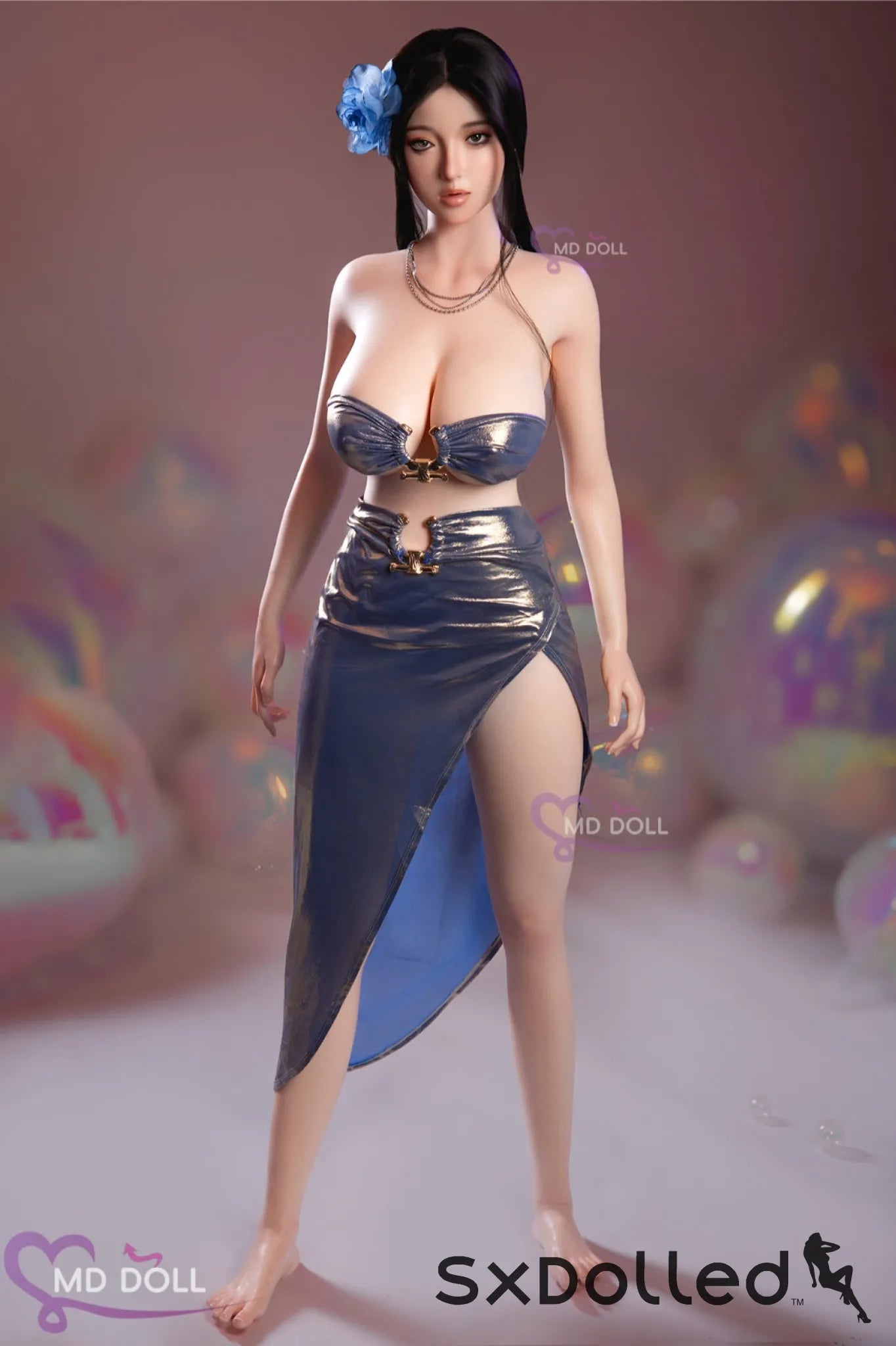 Linda A (H-Cup) (164cm) | Busty Curvy Asian Sex Doll | MD Doll H-Cup / 164cm / Black Sex Doll