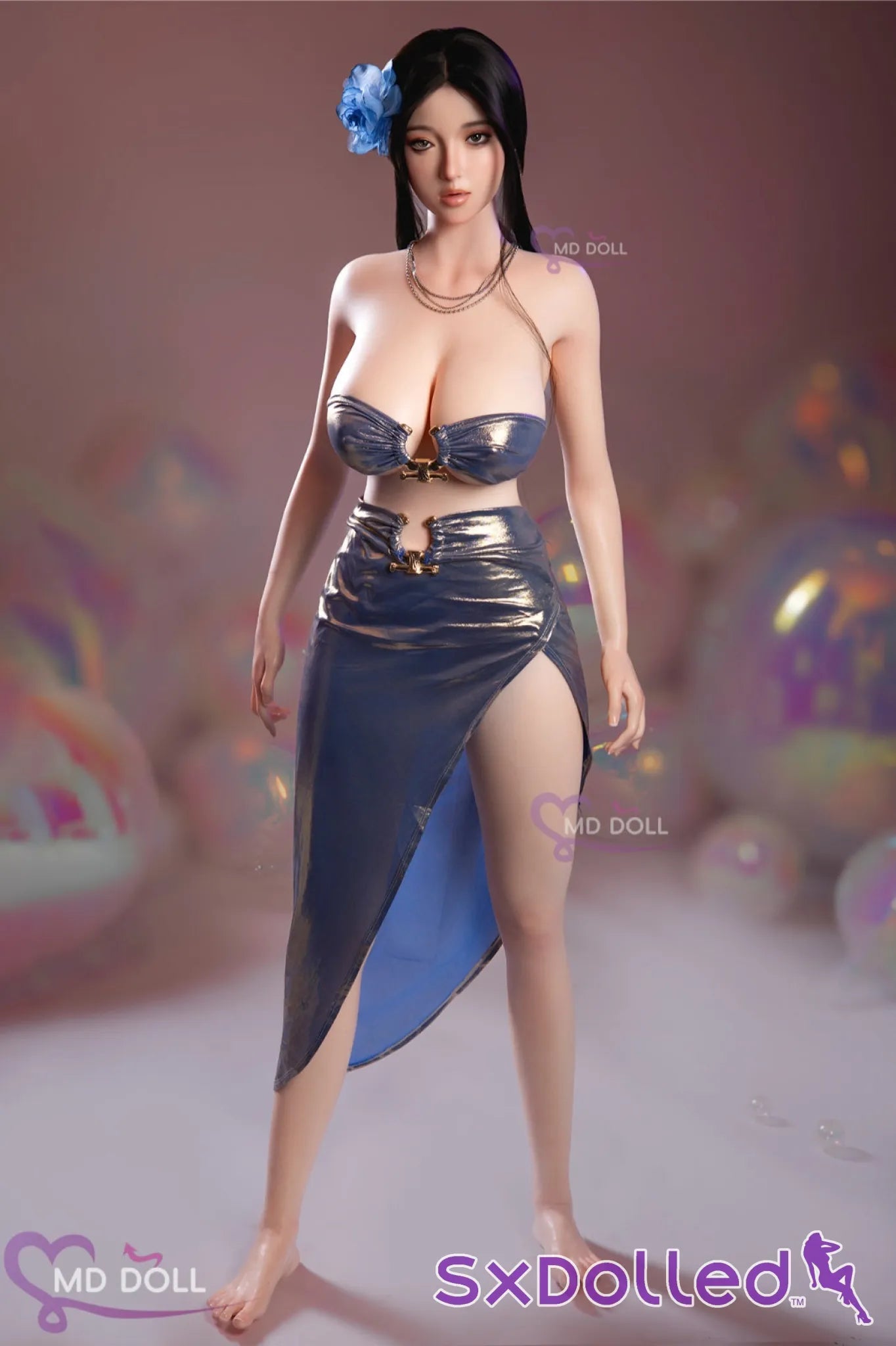 Linda A (H-Cup) (164cm) | Busty Curvy Asian Sex Doll | MD Doll H-Cup / 164cm / Black Sex Doll