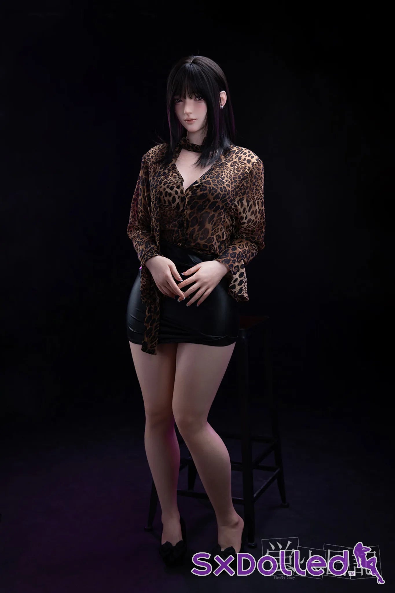 Linglong (C-Cup) (161cm) | Smirking Asian Sex Doll | Firefly Diary - C-Cup / 161cm / Black - Sex Doll