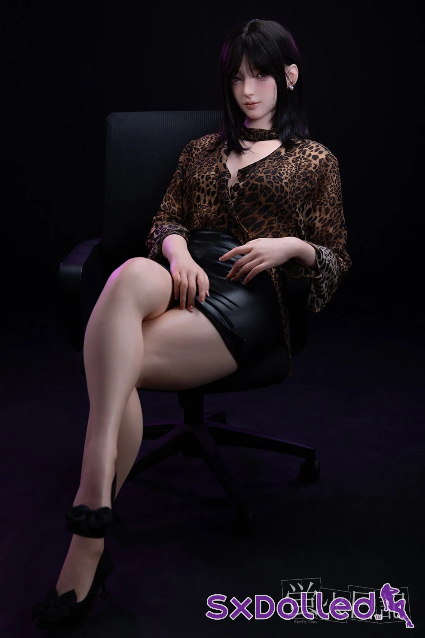 Linglong (C-Cup) (161cm) | Smirking Asian Sex Doll | Firefly Diary - C-Cup / 161cm / Black - Sex Doll