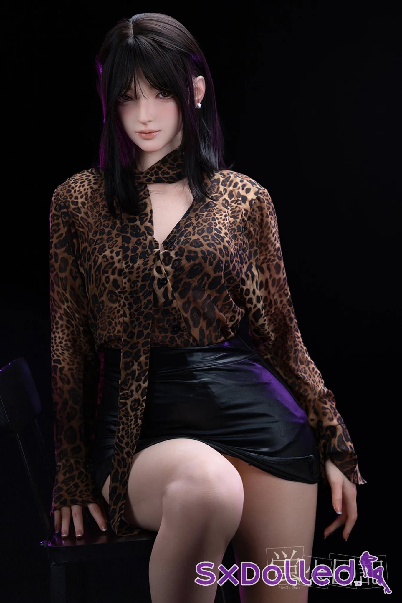 Linglong (C-Cup) (161cm) | Smirking Asian Sex Doll | Firefly Diary - C-Cup / 161cm / Black - Sex Doll
