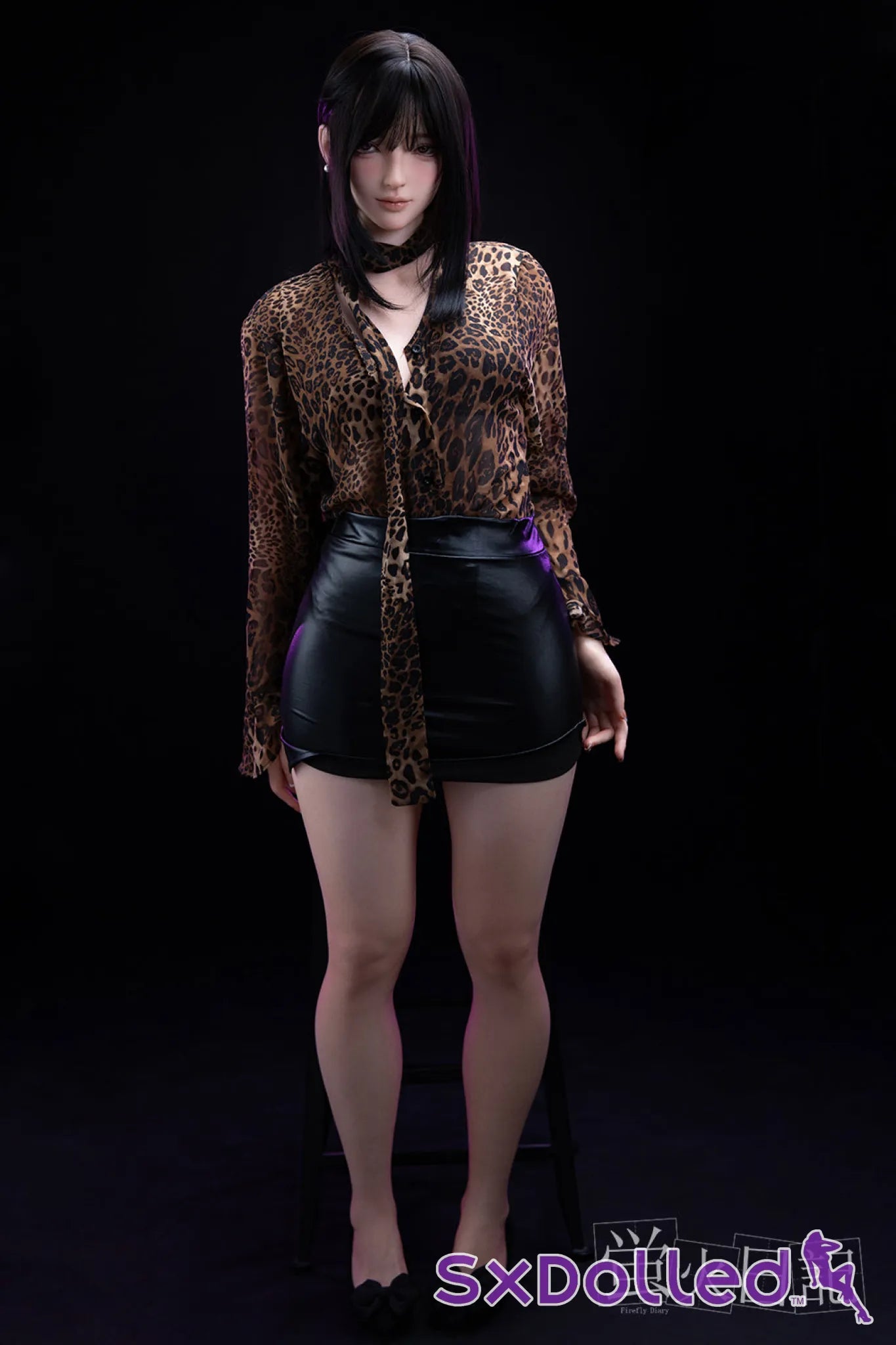 Linglong (C-Cup) (161cm) | Smirking Asian Sex Doll | Firefly Diary - C-Cup / 161cm / Black - Sex Doll