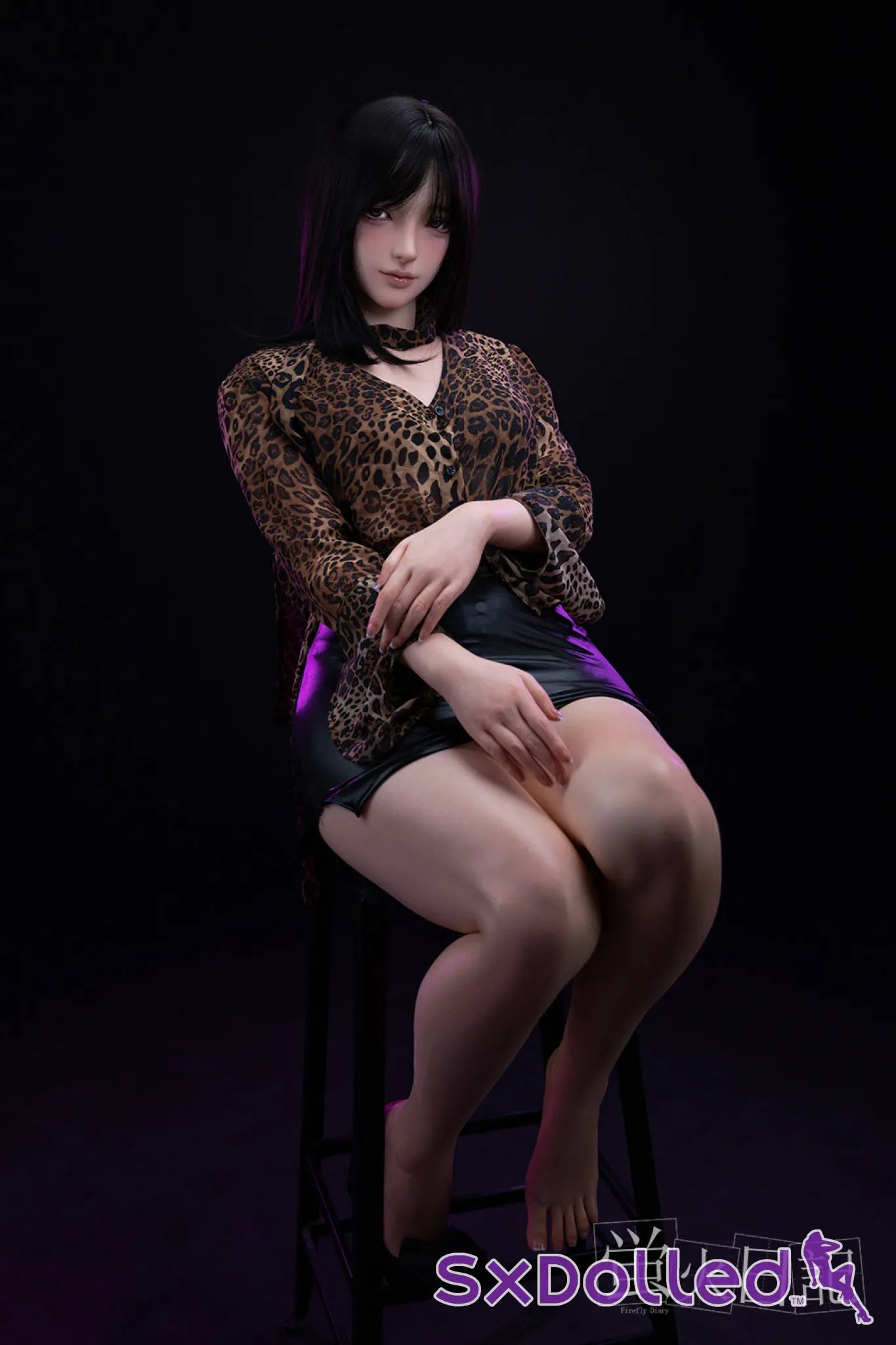 Linglong (C-Cup) (161cm) | Smirking Asian Sex Doll | Firefly Diary - C-Cup / 161cm / Black - Sex Doll