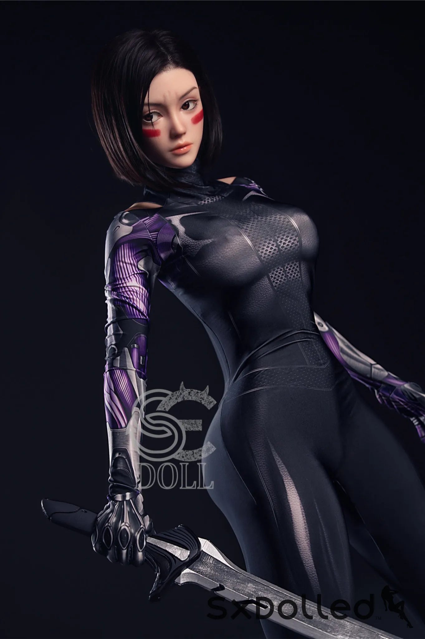 Lita.A (E-Cup) (161cm) | Angry Assassin Cosplay Sex Doll | SE Doll E-Cup / 161cm / Black Sex Doll