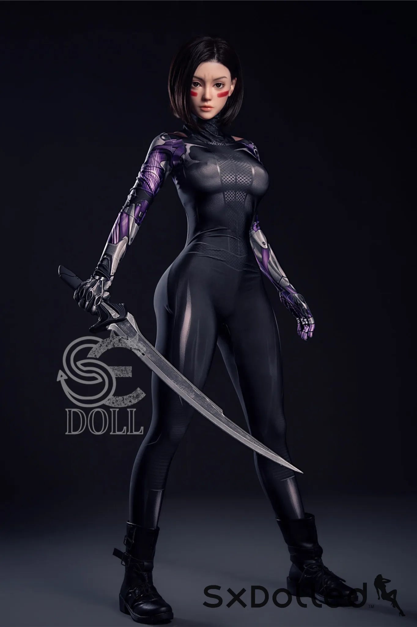 Lita.A (E-Cup) (161cm) | Angry Assassin Cosplay Sex Doll | SE Doll E-Cup / 161cm / Black Sex Doll