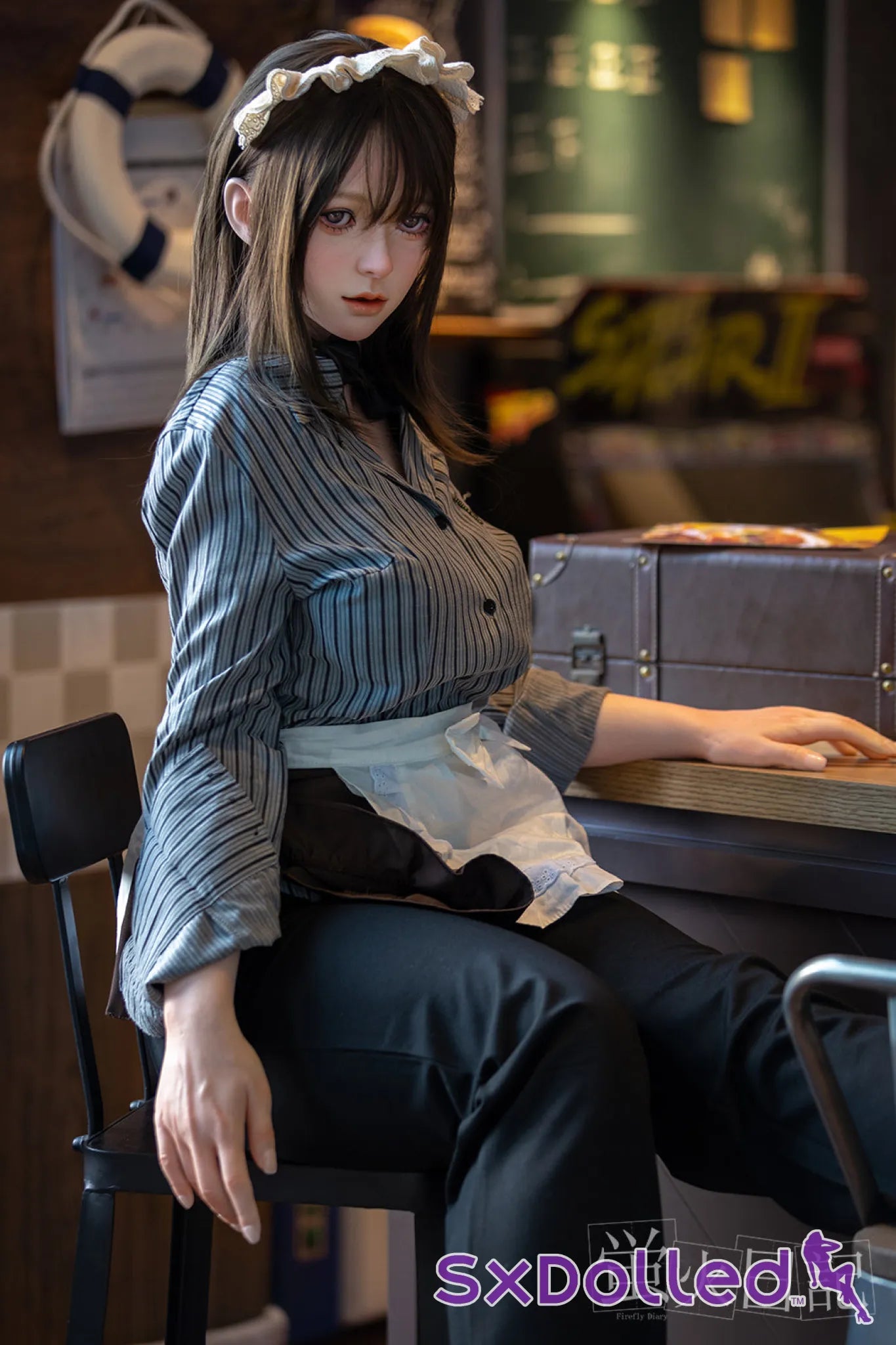 Liuli E (G-Cup) (159cm) | Burger Grill Master Sex Doll | Firefly Diary - G-Cup / 159cm / Black - Sex Doll