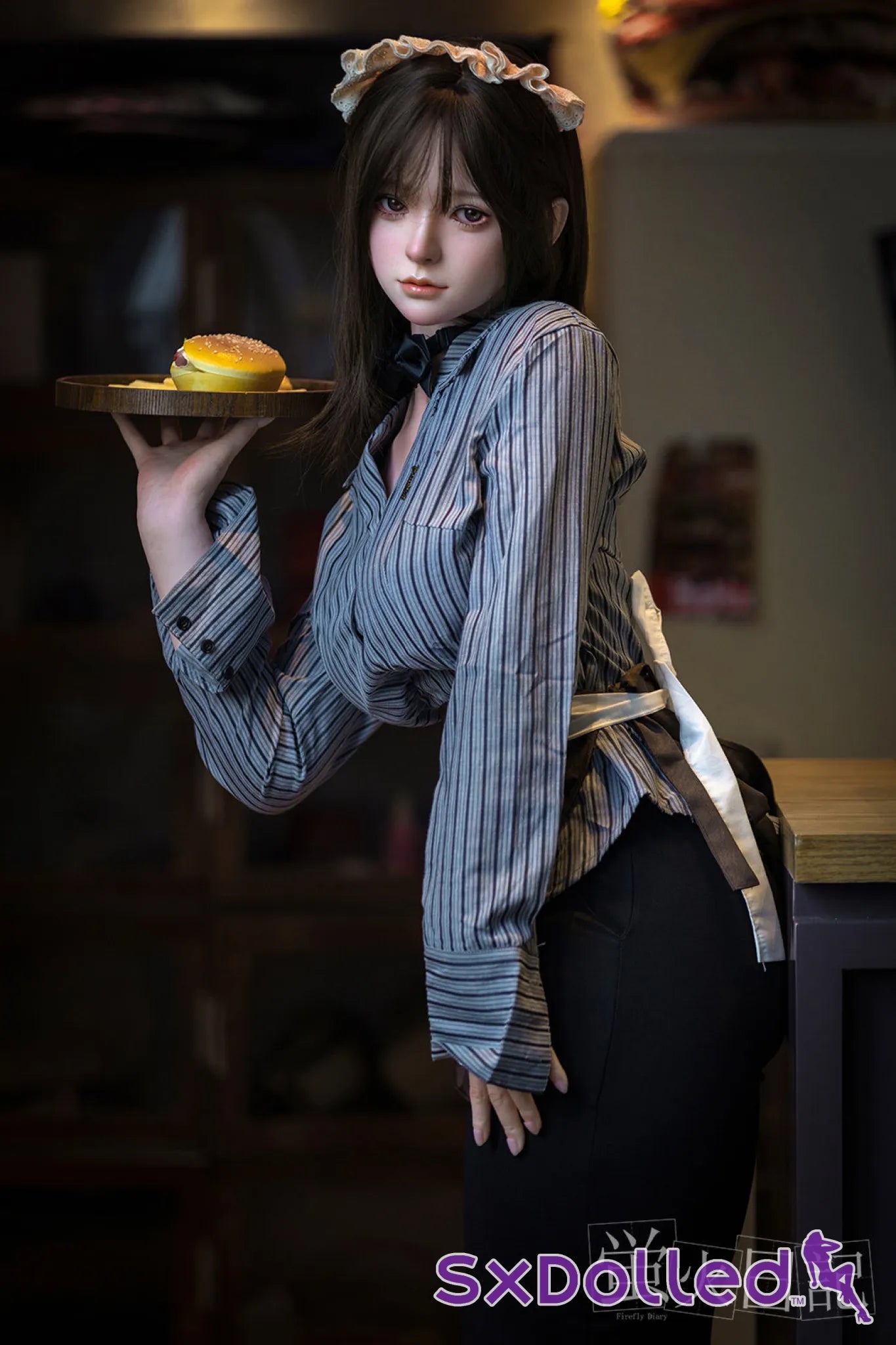 Liuli E (G-Cup) (159cm) | Burger Grill Master Sex Doll | Firefly Diary - G-Cup / 159cm / Black - Sex Doll