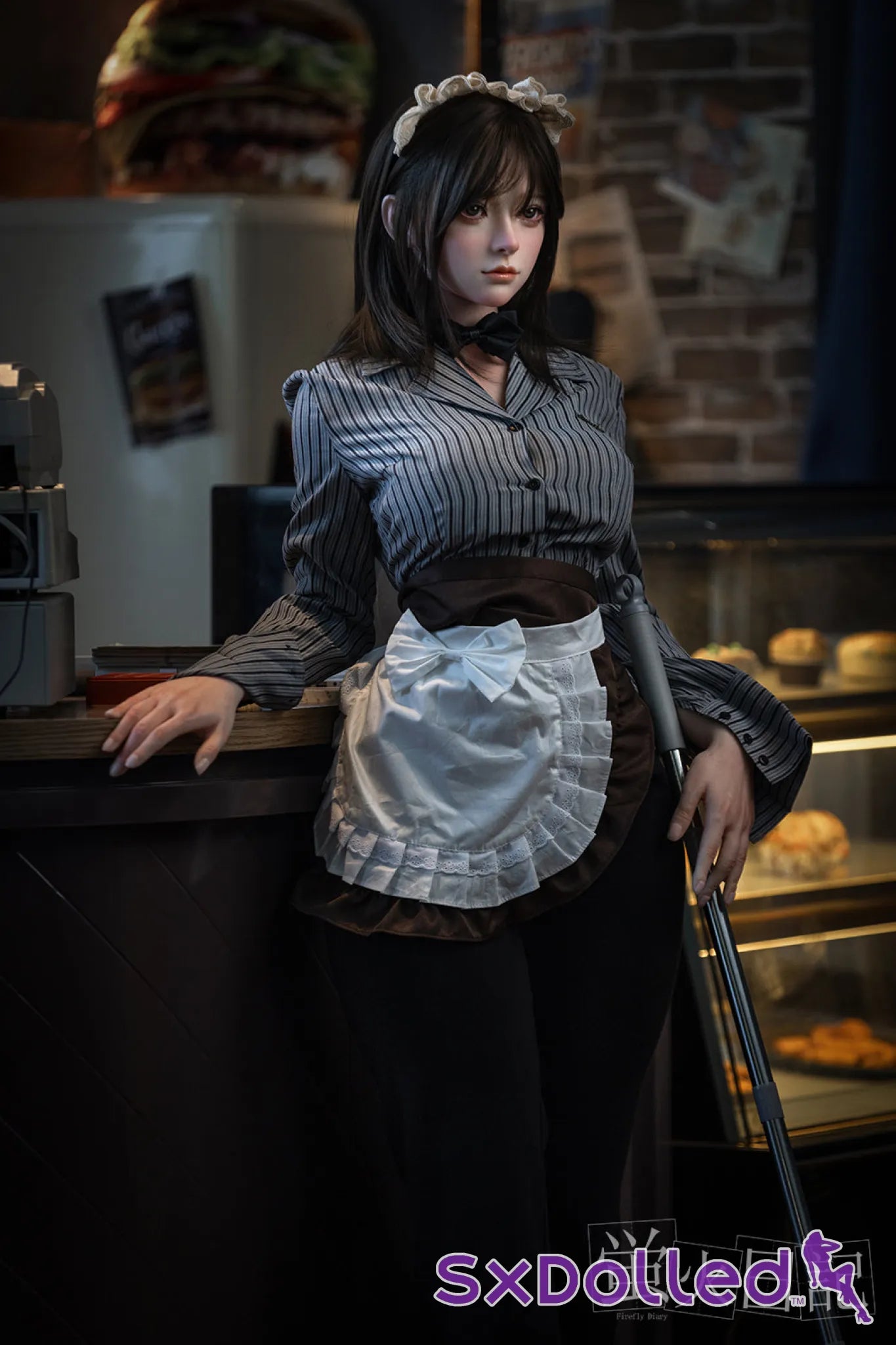 Liuli E (G-Cup) (159cm) | Burger Grill Master Sex Doll | Firefly Diary - G-Cup / 159cm / Black - Sex Doll
