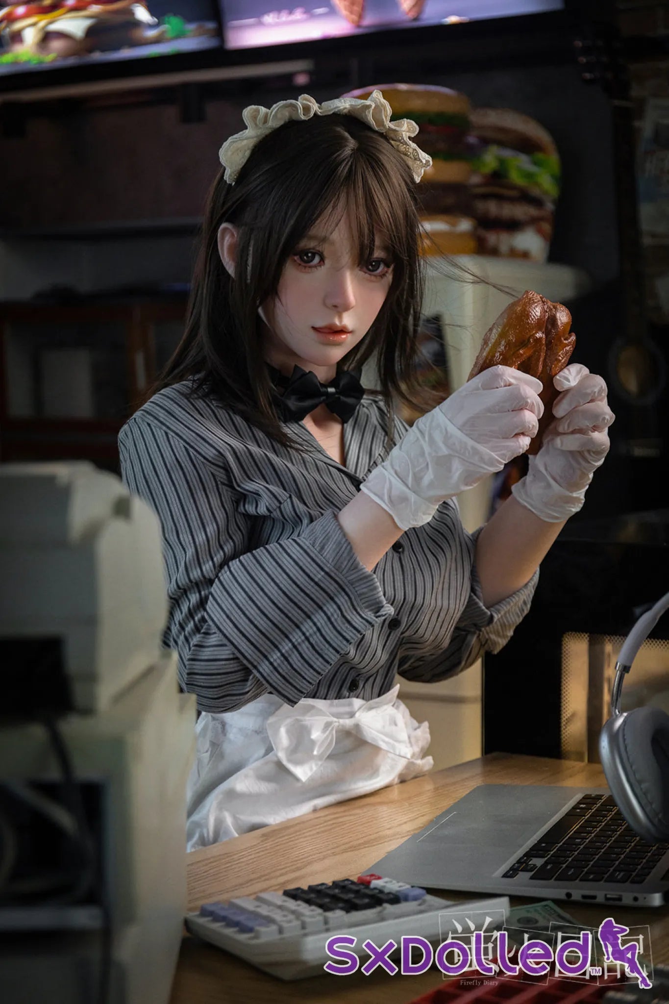 Liuli E (G-Cup) (159cm) | Burger Grill Master Sex Doll | Firefly Diary - G-Cup / 159cm / Black - Sex Doll