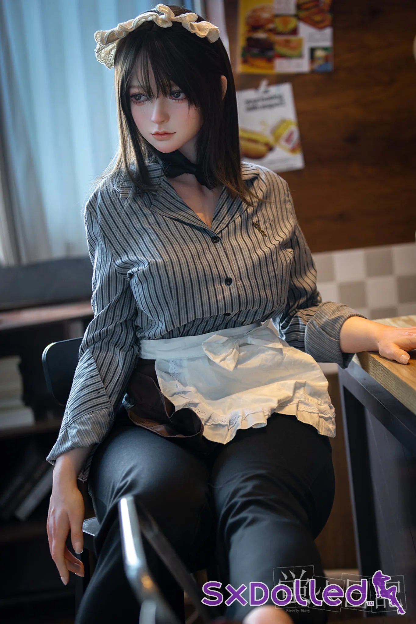 Liuli E (G-Cup) (159cm) | Burger Grill Master Sex Doll | Firefly Diary - G-Cup / 159cm / Black - Sex Doll