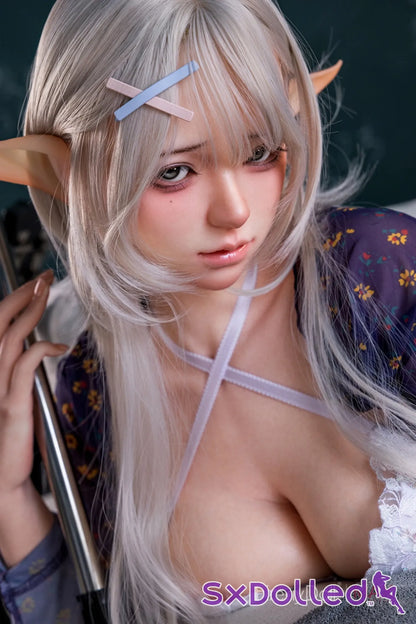 Liuli P (H-Cup) (158cm) | Enchanting Silver-Haired Elf Sex Doll | Firefly Doll - H-Cup / 158cm / Blonde - Sex Doll