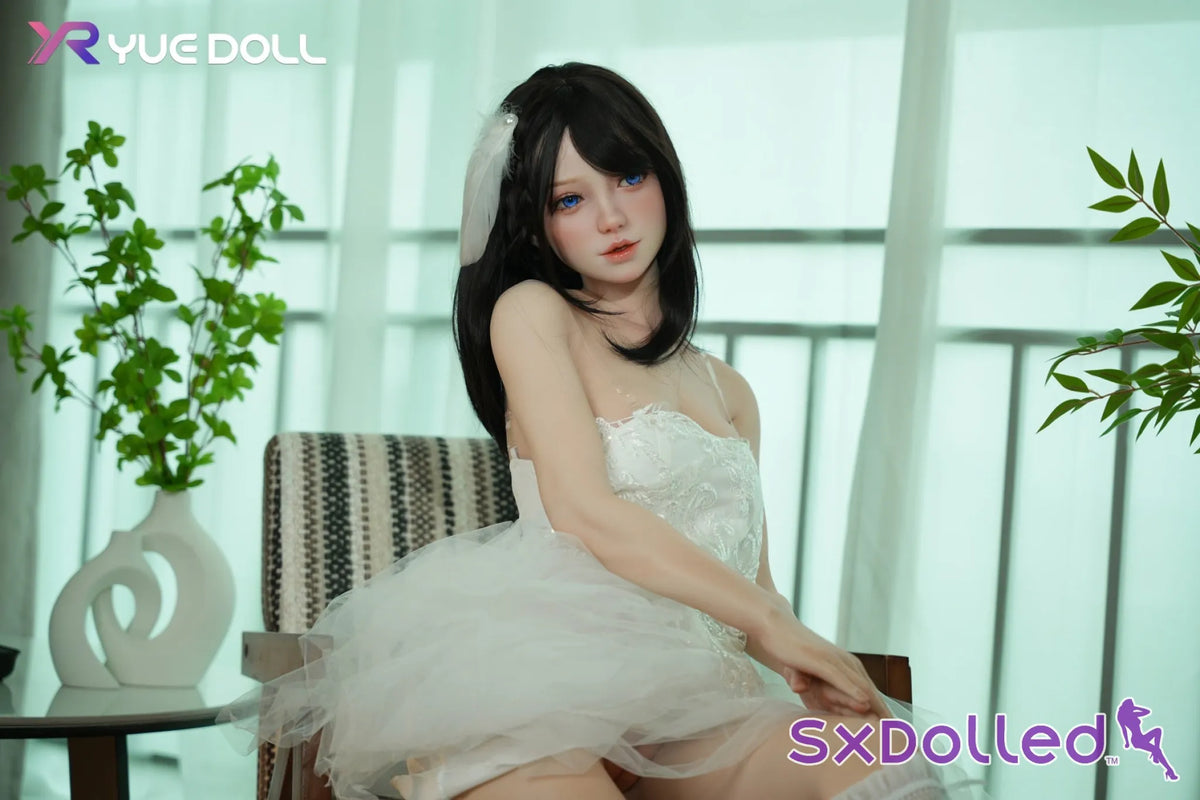 Lolis A (F-Cup) (150cm) | Black-Haired White Dress Sex Doll | Yue Doll - F-Cup / 150cm / Black - Sex Doll