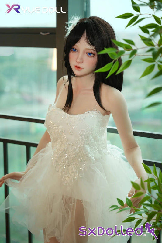 Lolis A (F-Cup) (150cm) | Black-Haired White Dress Sex Doll | Yue Doll - F-Cup / 150cm / Black - Sex Doll