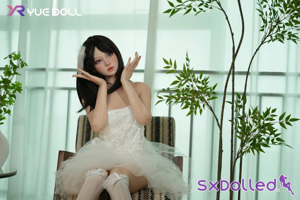 Lolis A (F-Cup) (150cm) | Black-Haired White Dress Sex Doll | Yue Doll - F-Cup / 150cm / Black - Sex Doll